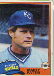 1981 Topps Baseball Cards      389     Marty Pattin
